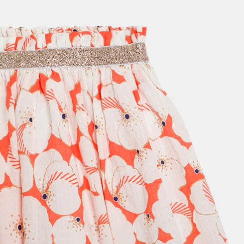 Falda con volumen Estampada