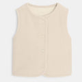 Chaleco Reversible Forrado Beige