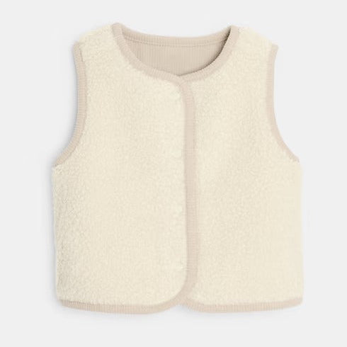Chaleco Reversible Forrado Beige