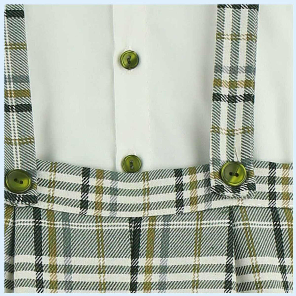 Overol Cuadros Con Camisa