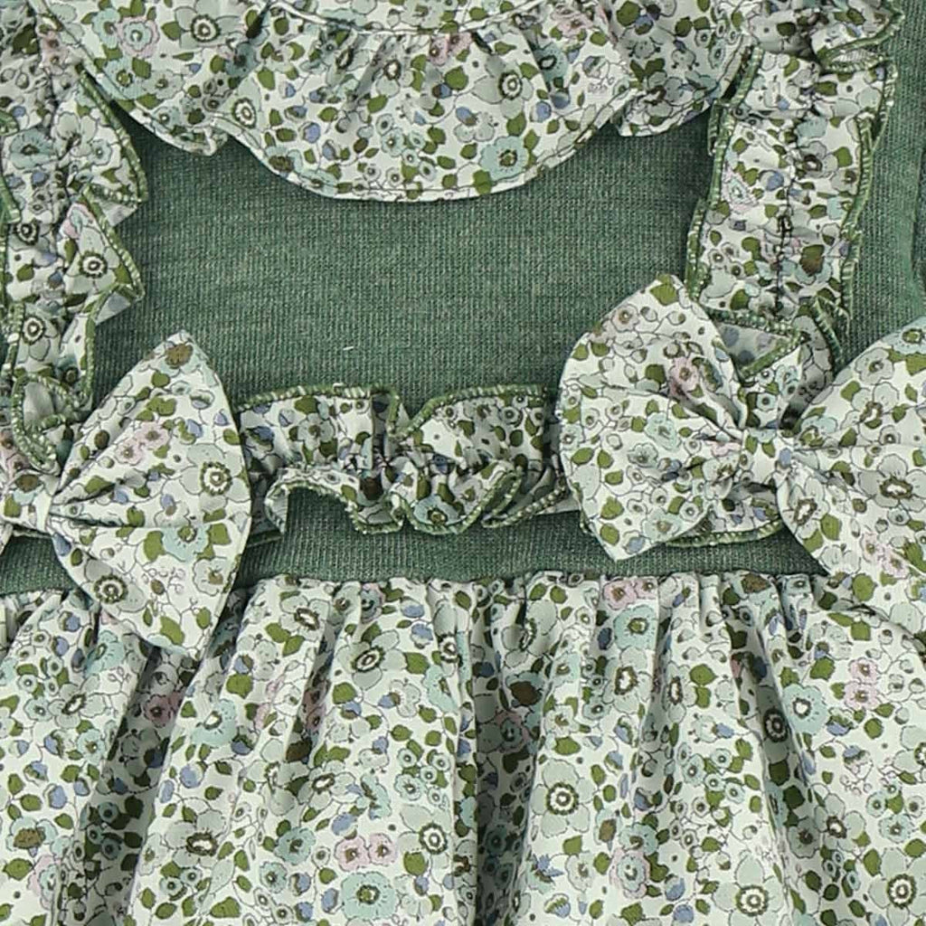 Vestido Lazos Verde Jardin