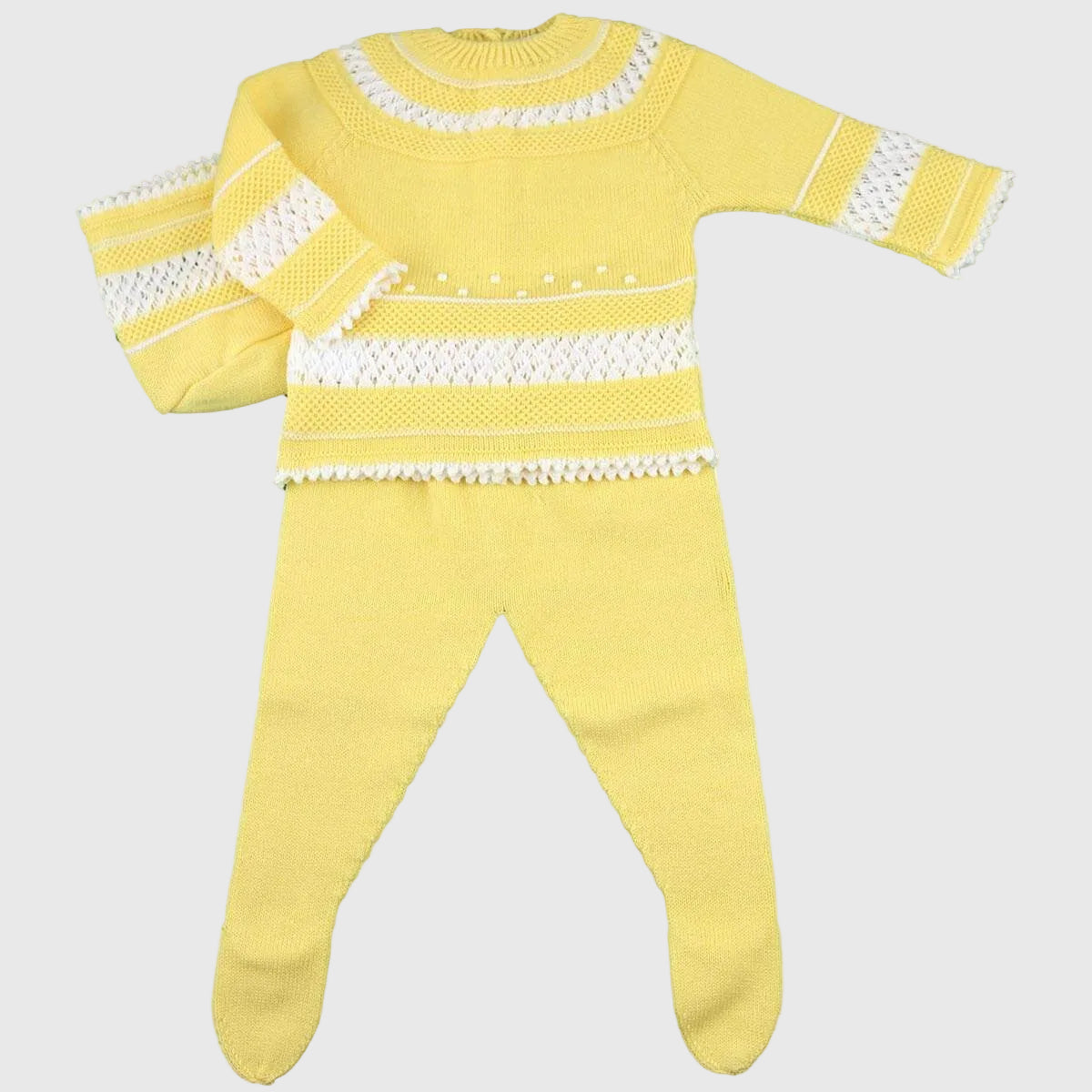 Conjunto Algodón Garbanzos Amarillo