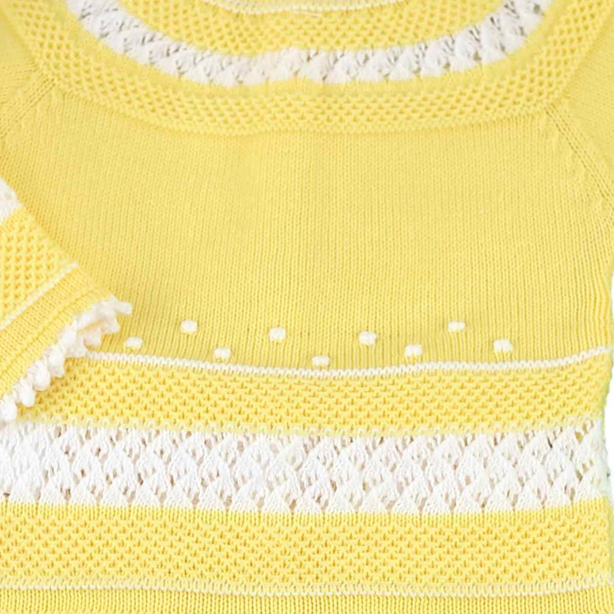 Conjunto Algodón Garbanzos Amarillo