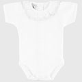 Pañalero Cuello Volante Bolillo Blanco