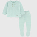 Conjunto Tejido Celeste 2 Piezas