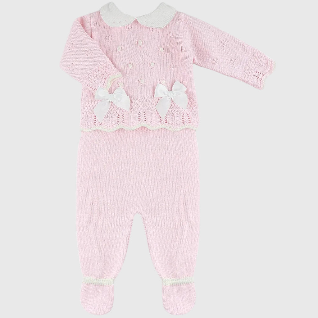 Conjunto Lana Rosa Dos Lazos