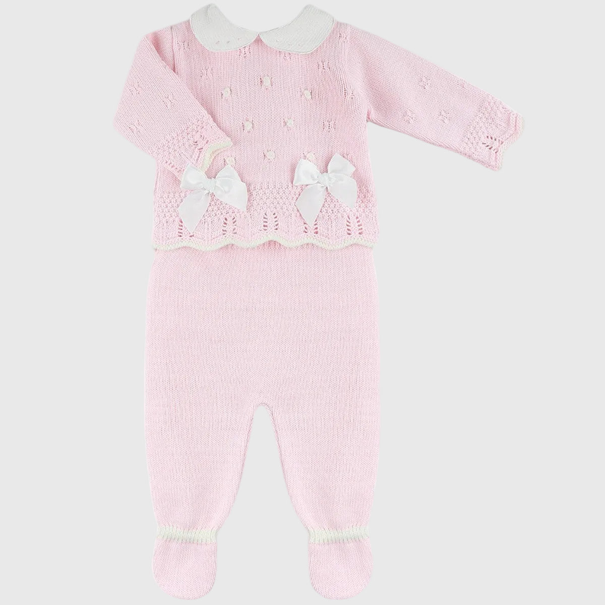 Conjunto Lana Rosa Dos Lazos
