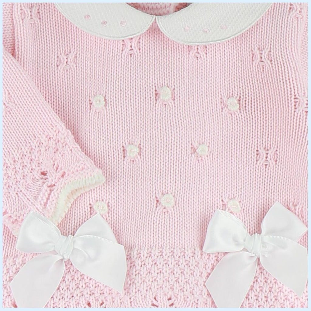 Conjunto Lana Rosa Dos Lazos