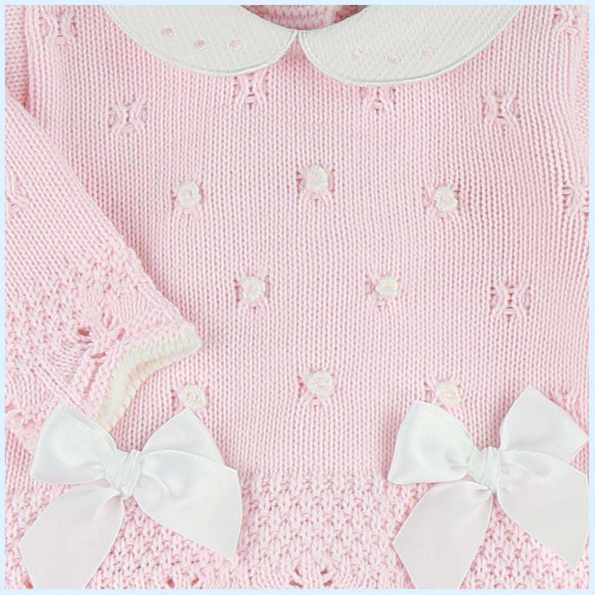 Conjunto Lana Rosa Dos Lazos